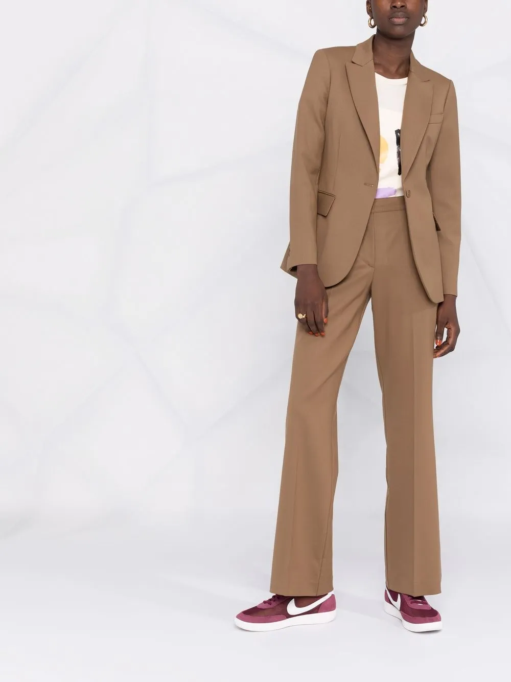 P.a.r.o.s.h Single-breasted Tailored Blazer In Brown