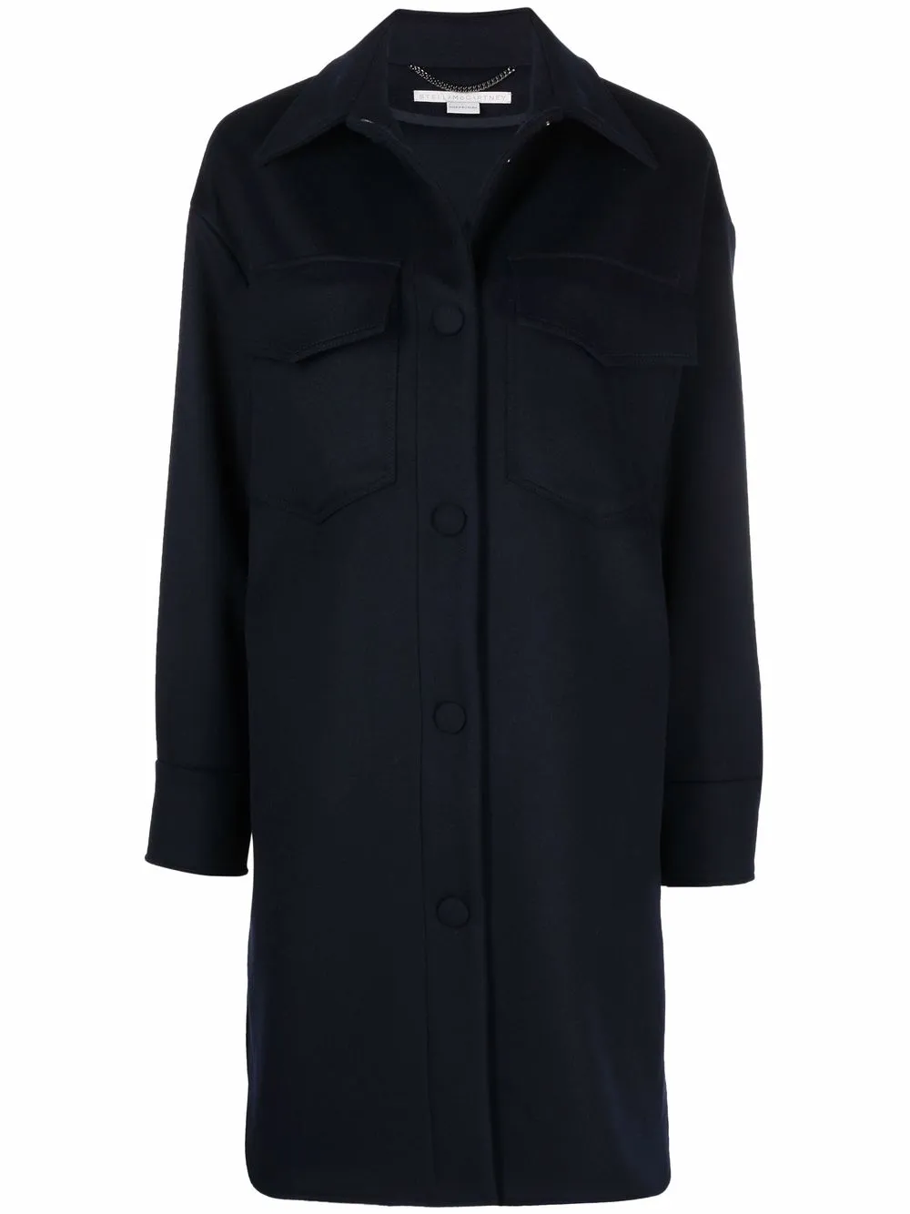 

Stella McCartney Kerry button-up wool coat - Blue