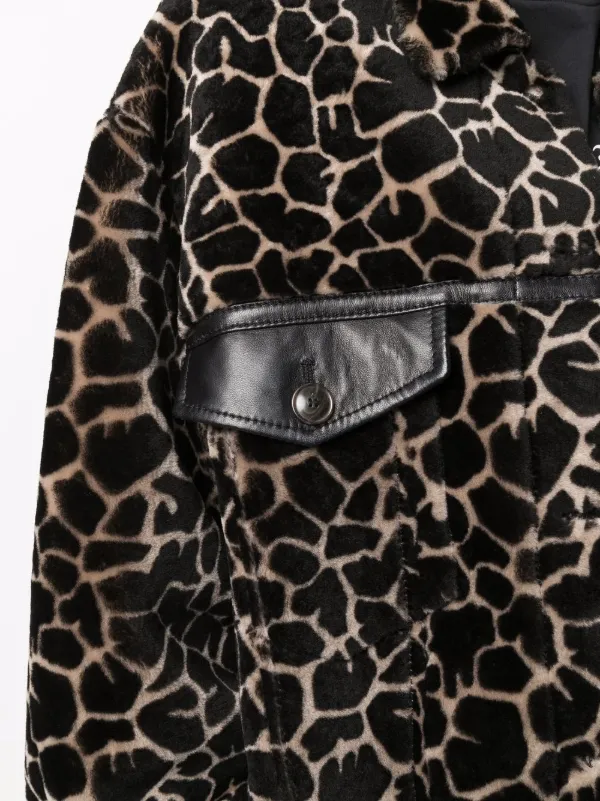 leopard suede jacket