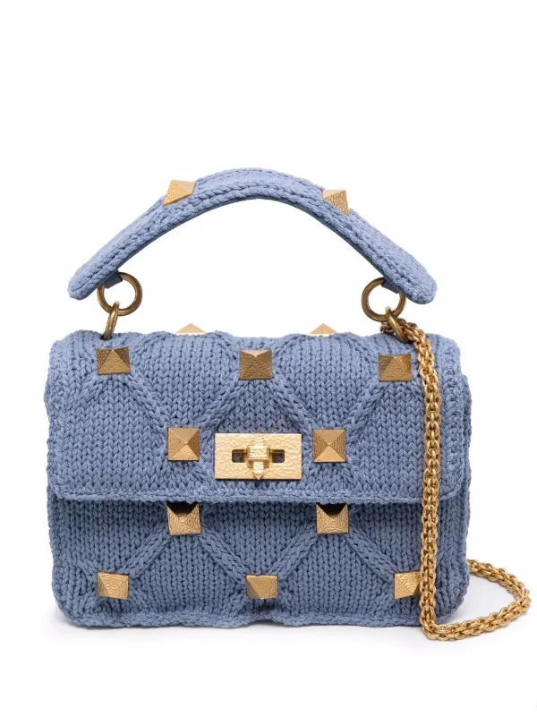 VALENTINO GARAVANI Roman Stud かぎ針編み トートバッグ w1020_q80.jpg
