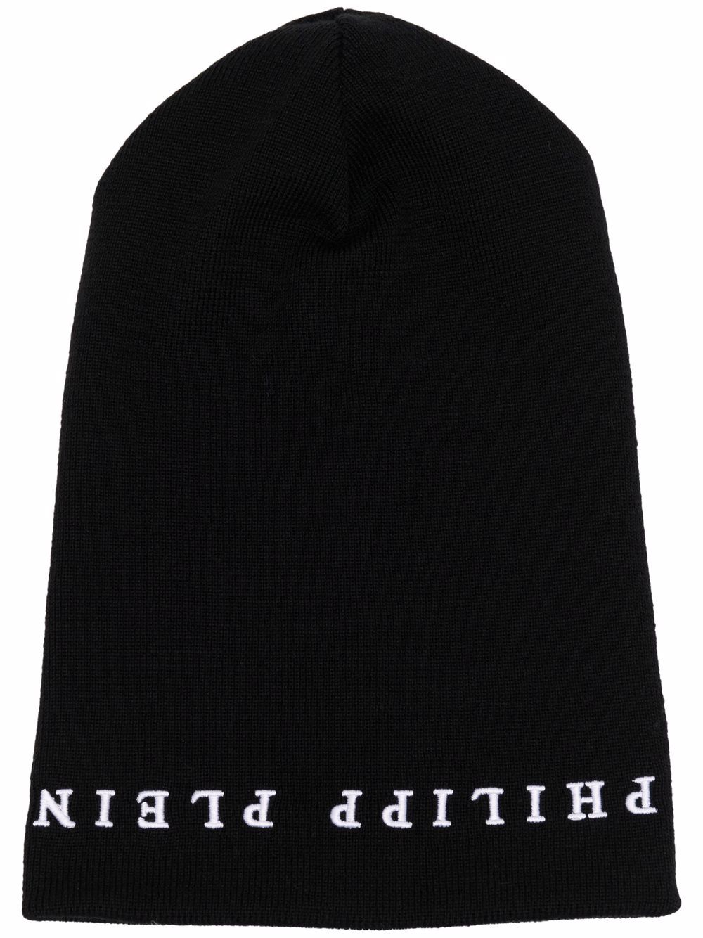 

Philipp Plein gorro con logo bordado - Negro