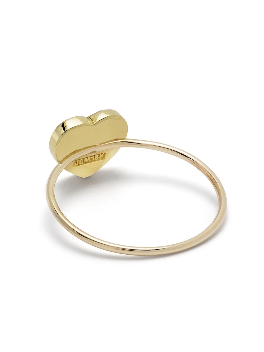 Jennifer Meyer 18kt Yellow Gold Heart Diamond Ring, view 4