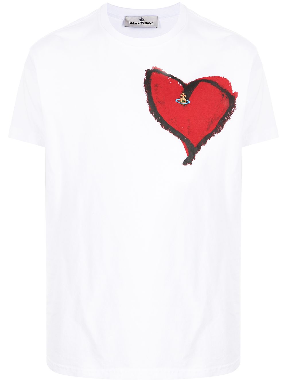 фото Vivienne westwood футболка с принтом heart classic