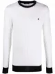 Image 1 of Balmain logo-embroidered cable-knit jumper