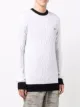 Balmain logo-embroidered cable-knit jumper