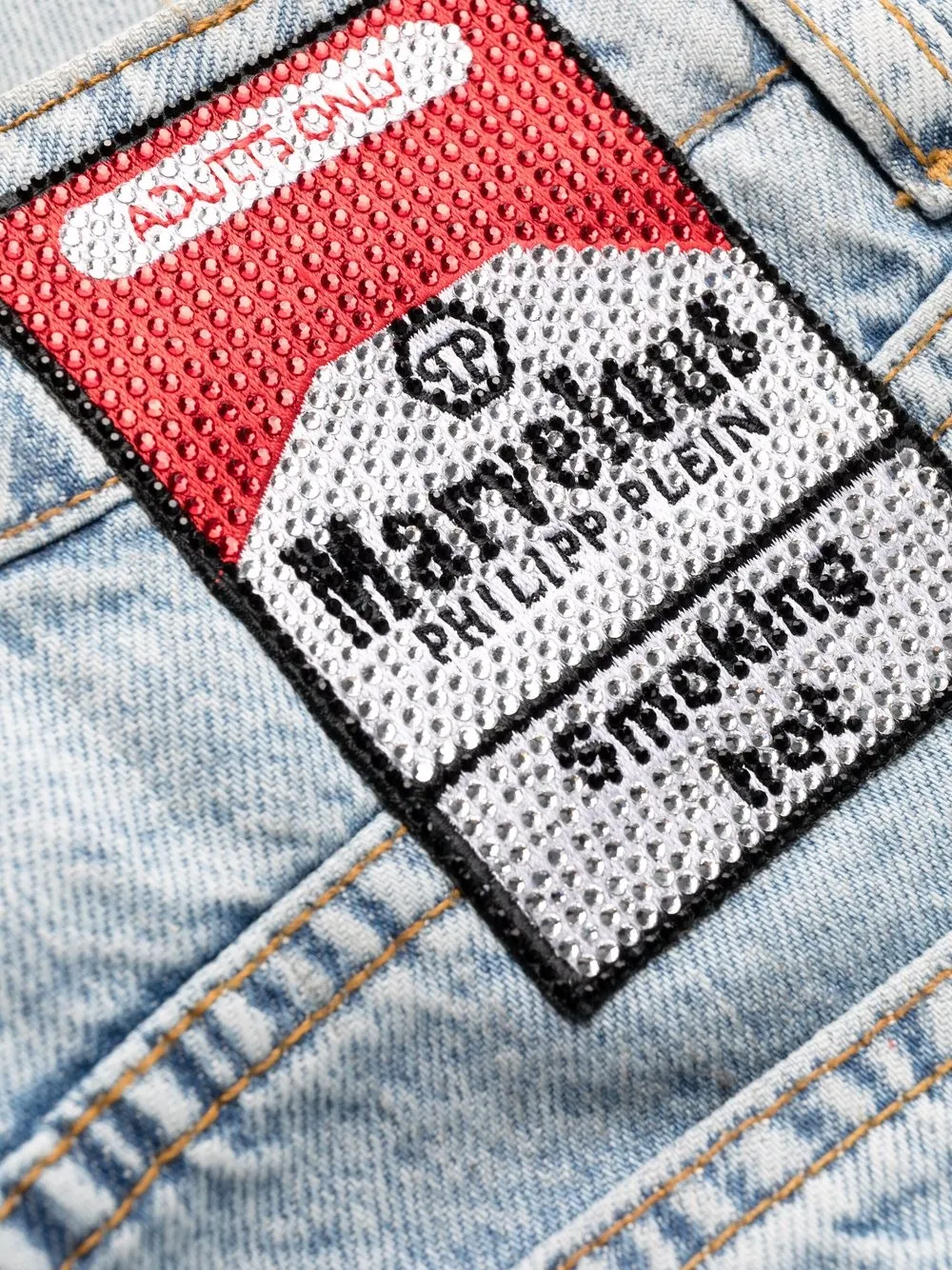 patchwork boyfriend jeans