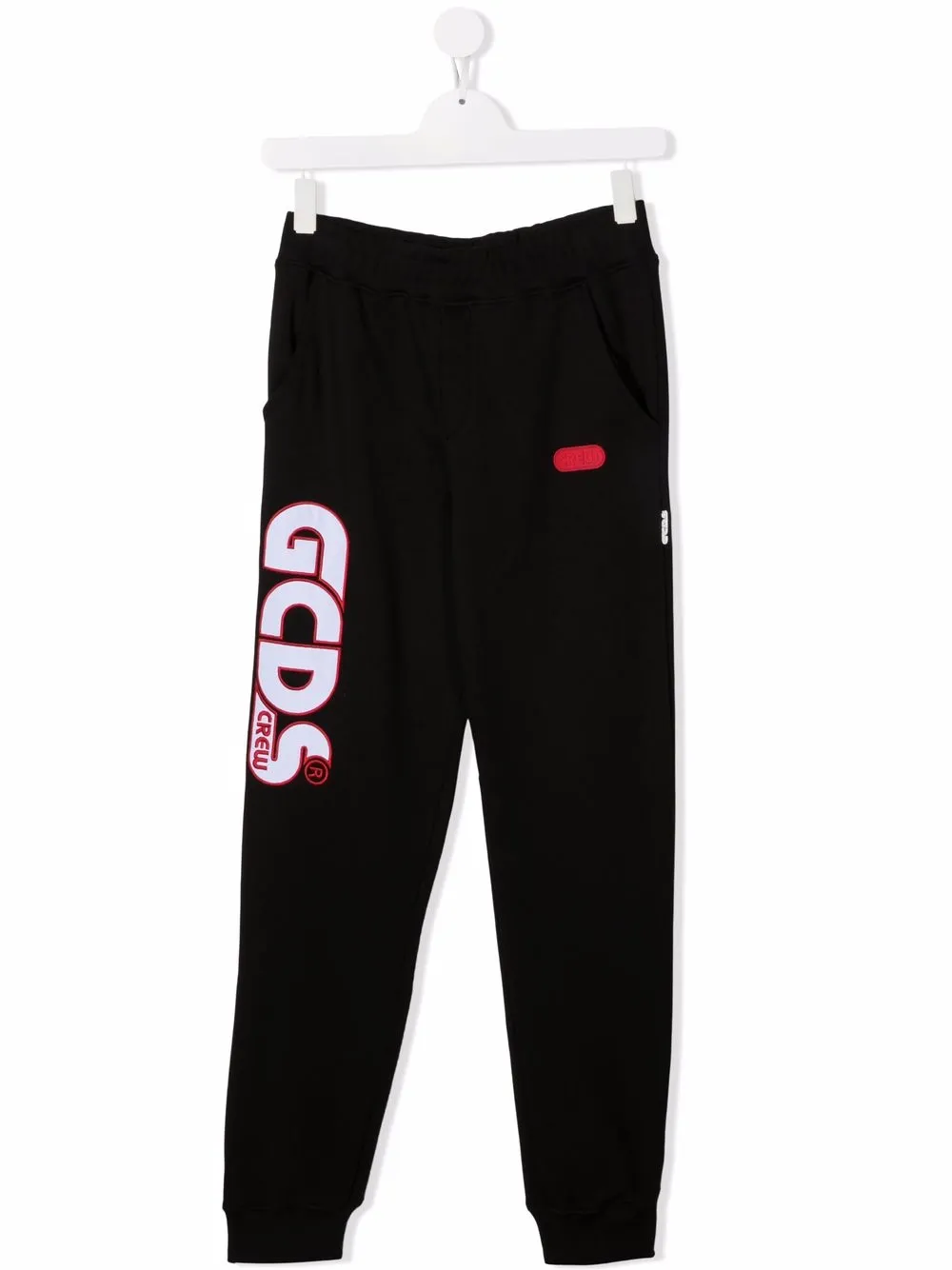 

Gcds Kids TEEN logo patch track trousers - Black