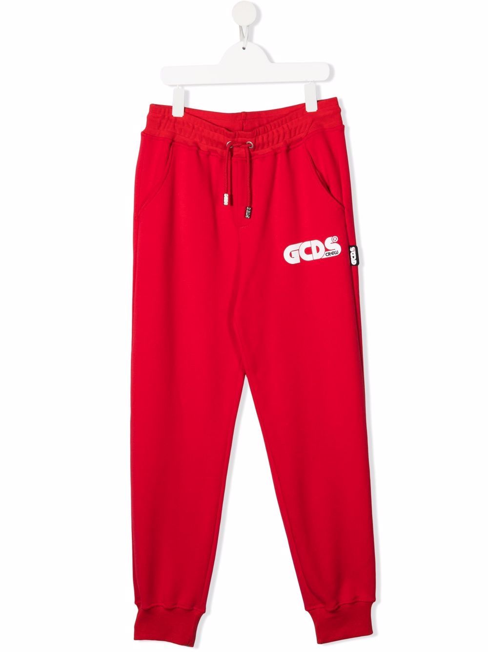 фото Gcds kids teen logo print track pants