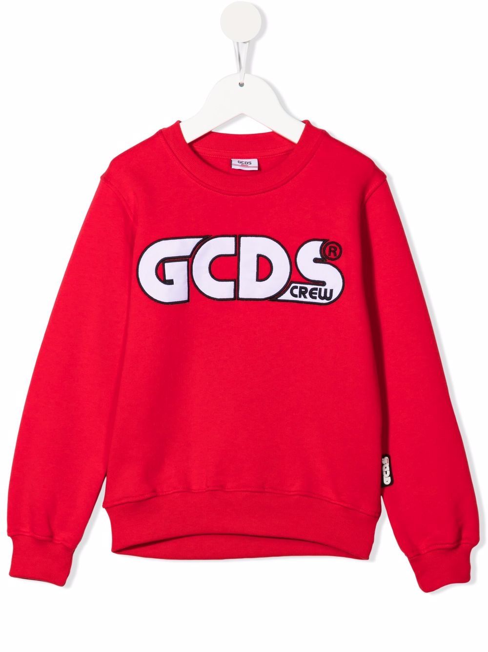 фото Gcds kids embroidered logo cotton sweatshirt