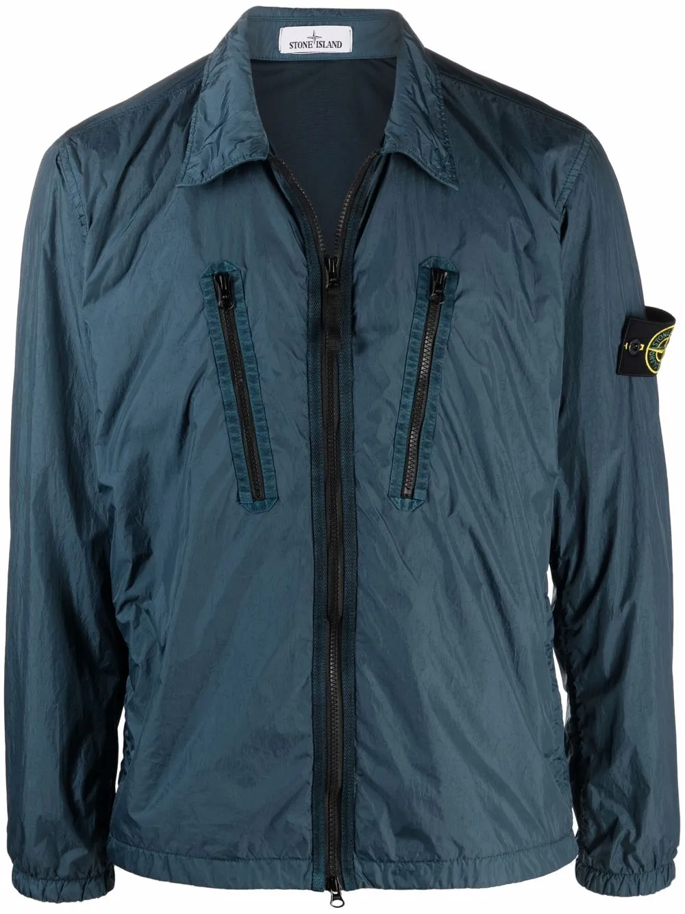 фото Stone island куртка на молнии с нашивкой-логотипом