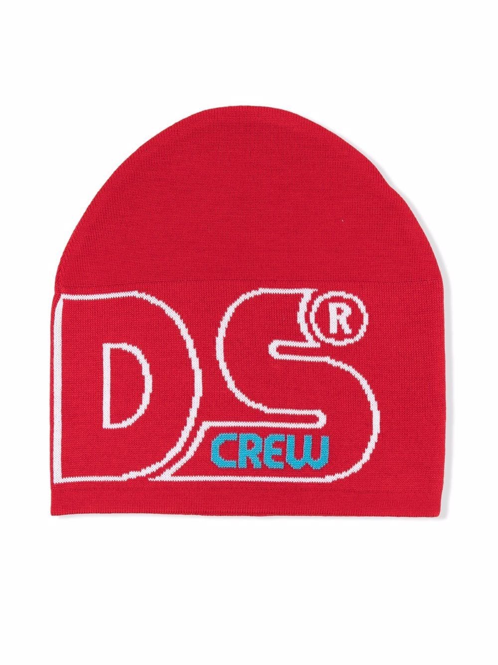 Image 1 of Gcds Kids logo print beanie