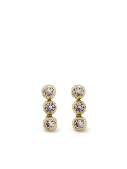 Puces d'oreilles en 18ct ornées de saphirs - Jennifer Meyer - Modalova