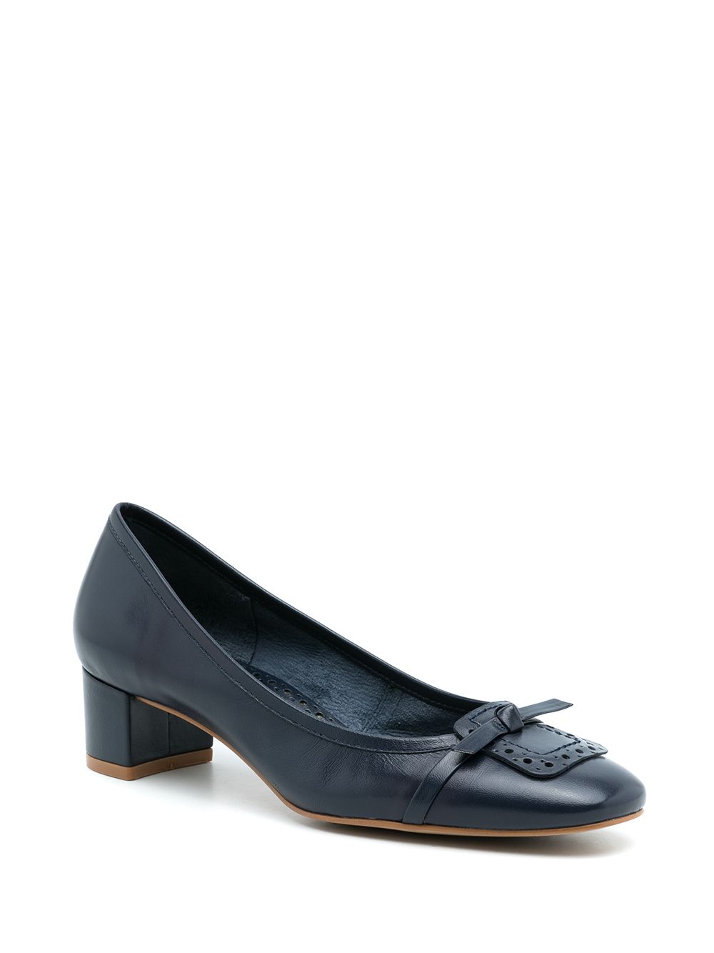 SARAH CHOFAKIAN SCARPIN BOW-DETAIL PUMPS 