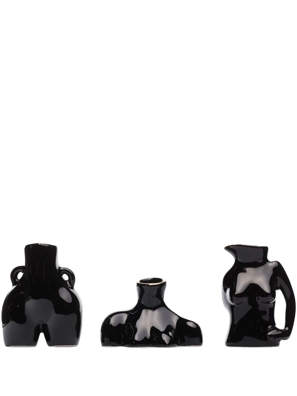 

Anissa Kermiche mini trio jugs - Black