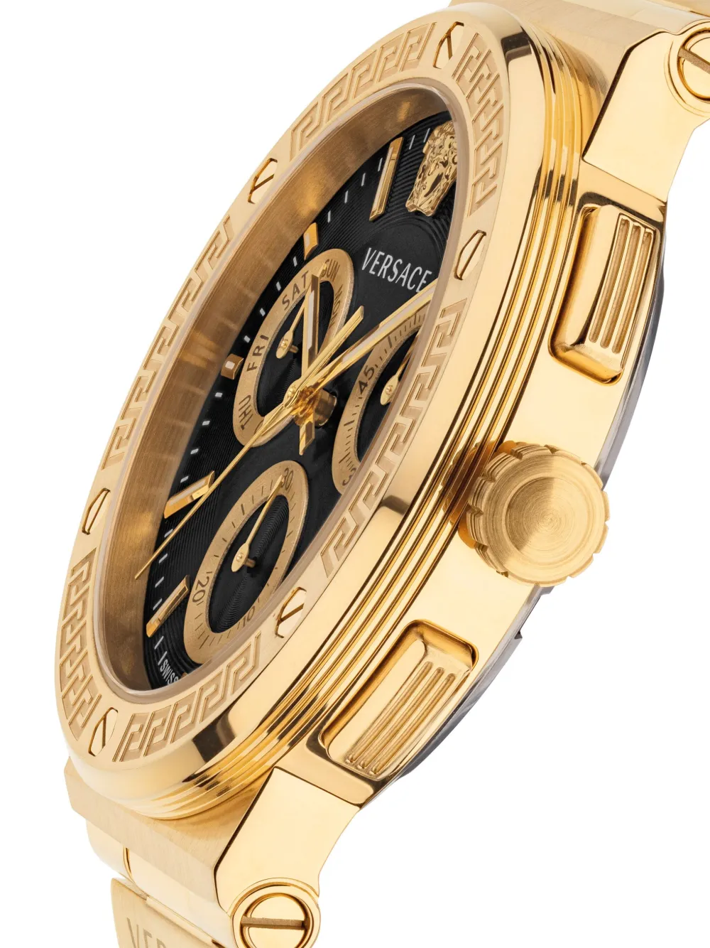Versace Greca Chrono 43mm - Zwart
