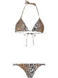 Reina Olga The Scrunchie leopard print bikini - Black