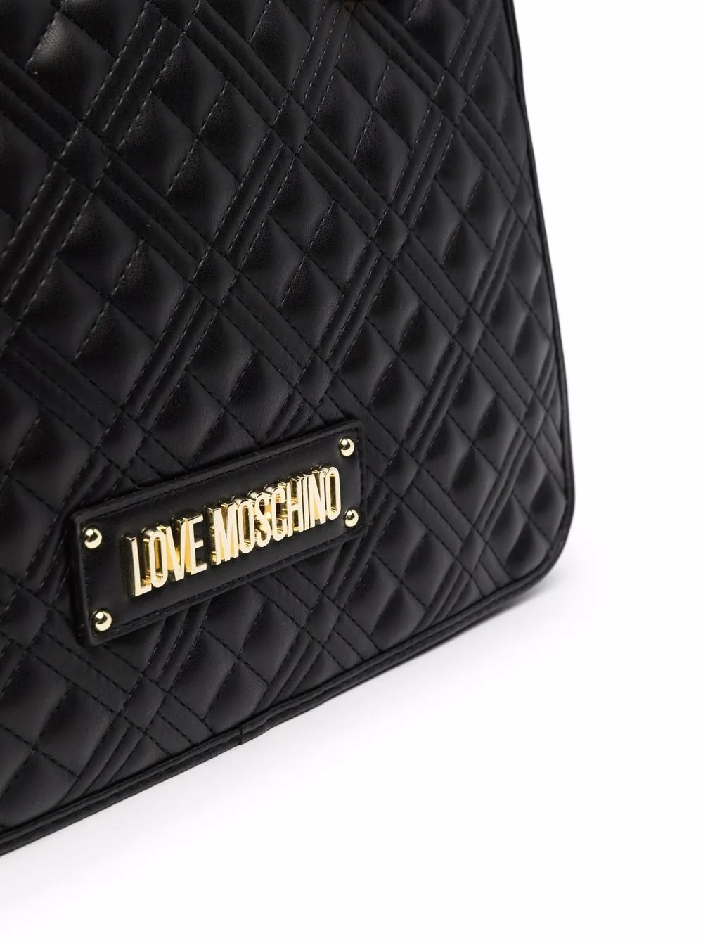 фото Love moschino стеганая сумка-тоут из искусственной кожи