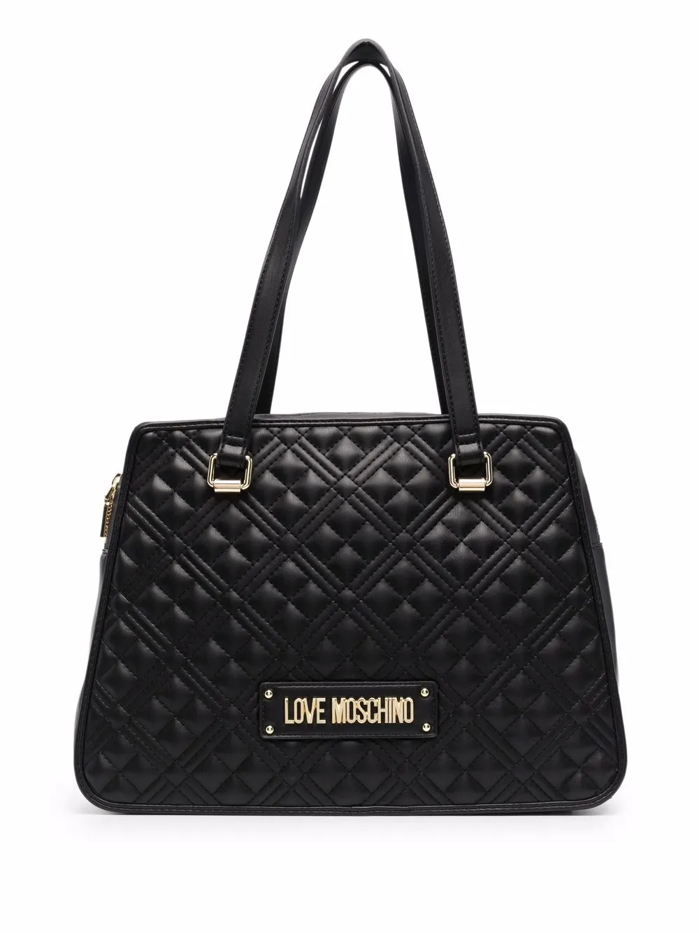 фото Love moschino стеганая сумка-тоут из искусственной кожи