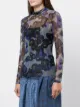 HENRIK VIBSKOV long-sleeved mesh pollen top