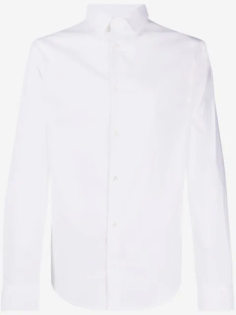 Emporio Armani logo-patch longsleeved shirt