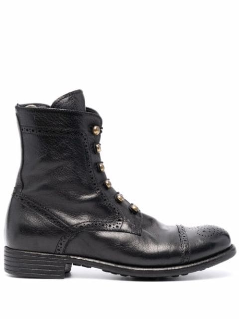 Officine Creative off-centre button boots