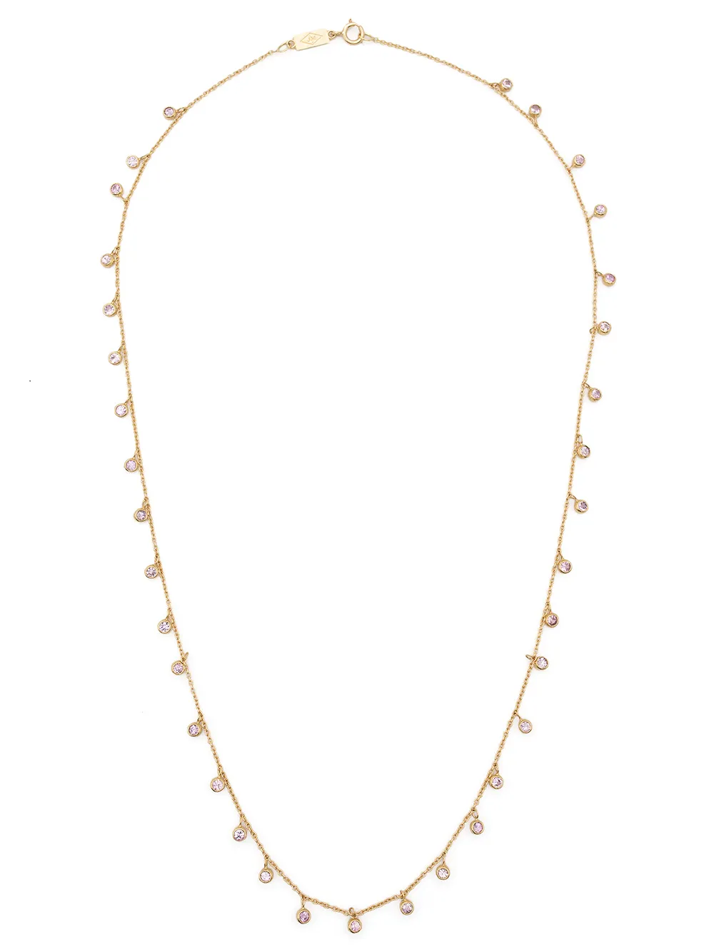 

Jennifer Meyer 18kt yellow gold sapphire bezel necklace