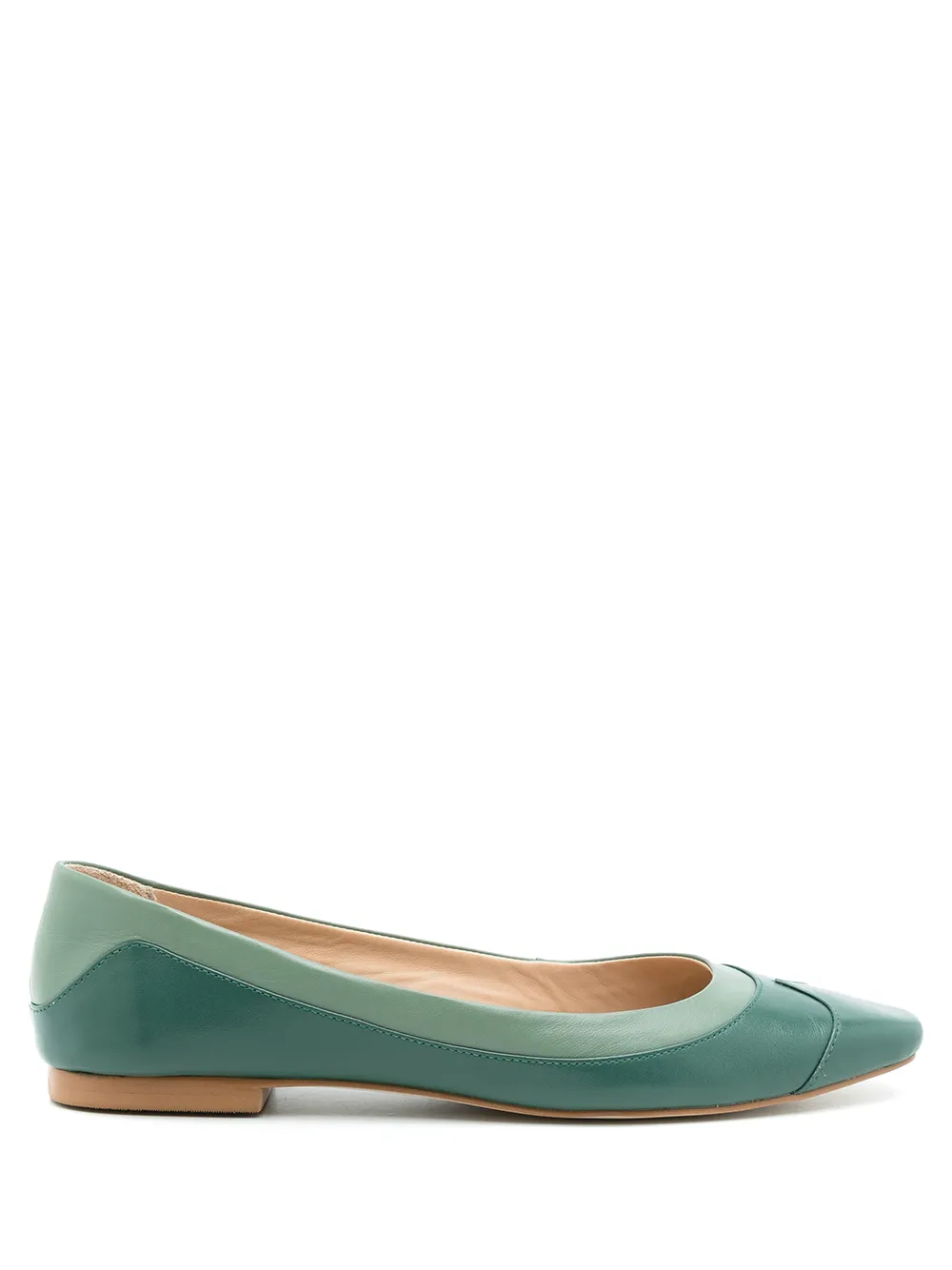 

Sarah Chofakian leather Evans ballerina shoes - Green