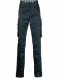 1017 ALYX 9SM high-shine slim-cut trousers - Blue