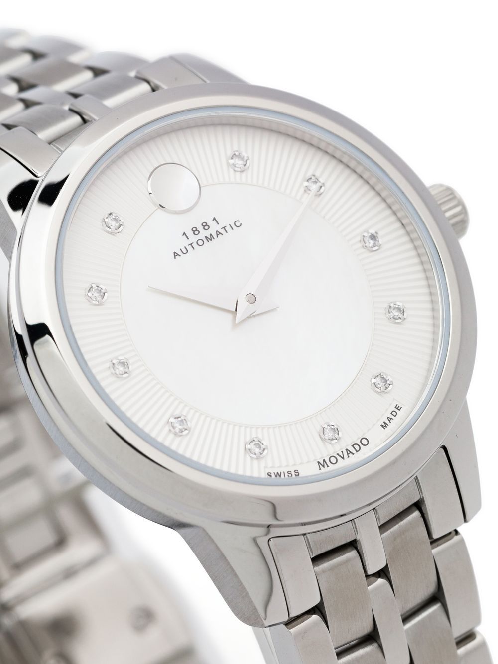 Shop Movado 1881 Automatic 30mm In Weiss