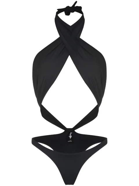 Reina Olga Showpony cross-front swimsuit