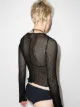 Ambra Maddalena Beckie long-sleeve cropped top