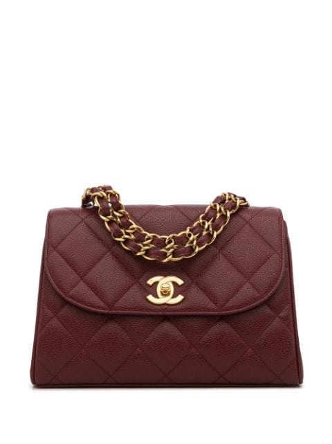 Chanel Pre-Owned 1995 diamond-quilted CC turn-lock handbag