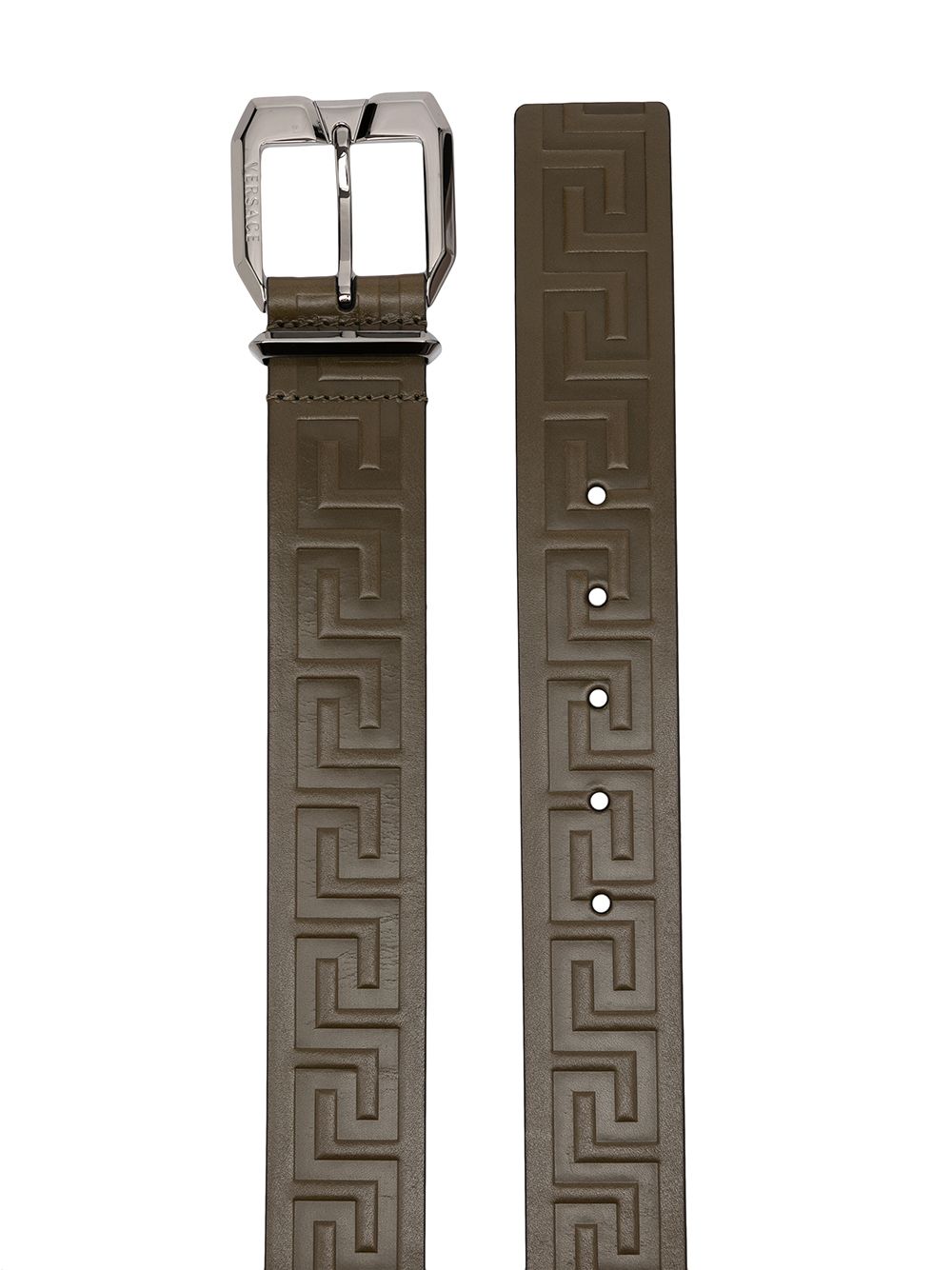 Versace La Greca Leather Belt - Farfetch