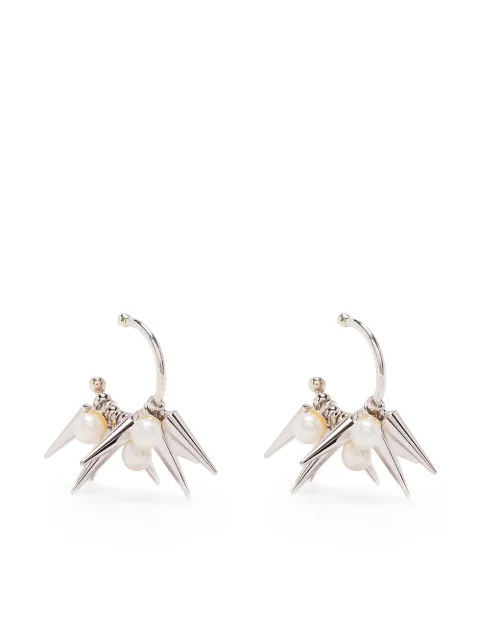 E.M. spike hoop earrings