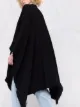 Valentino fringed-edge draped coat