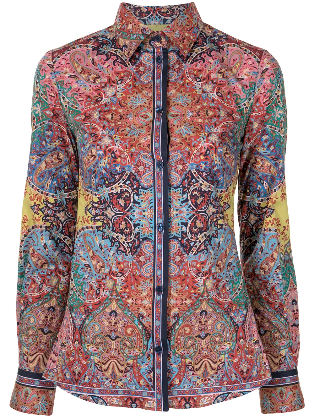 фото Etro рубашка с узором пейсли