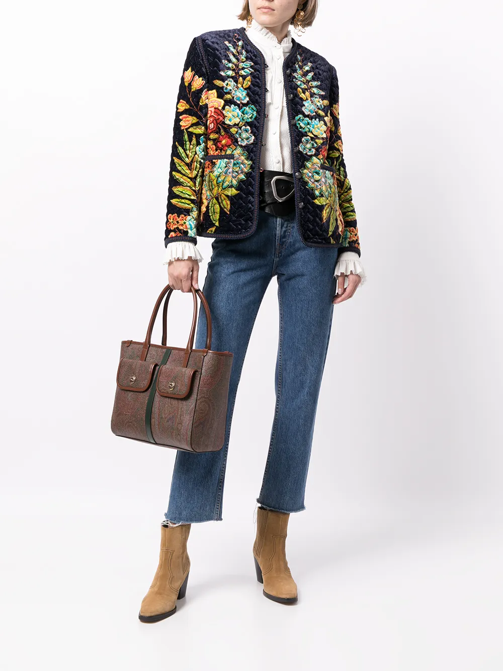 фото Etro сумка-тоут с принтом пейсли
