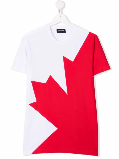 DSQUARED2 KIDS TEEN logo-print cotton T-shirt