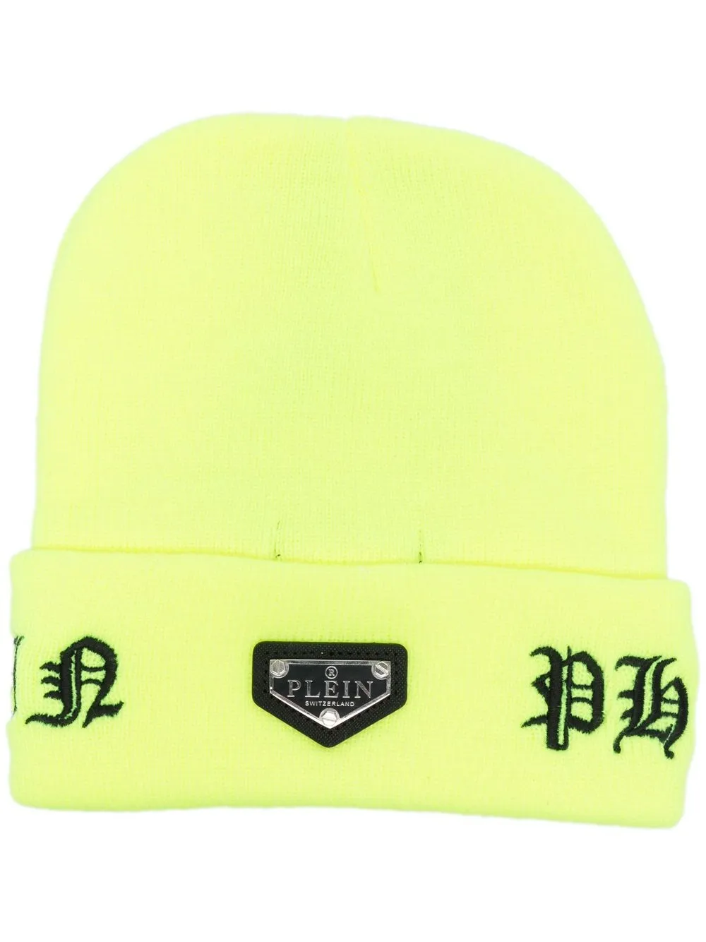 

Philipp Plein gorro con logo bordado - Amarillo