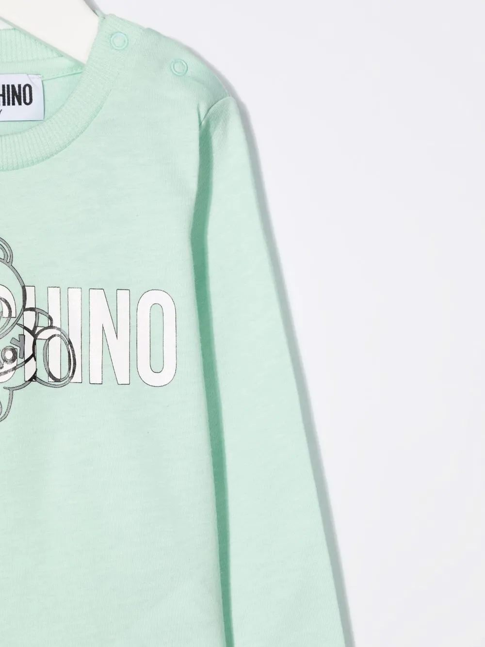 фото Moschino kids футболка с длинными рукавами и логотипом