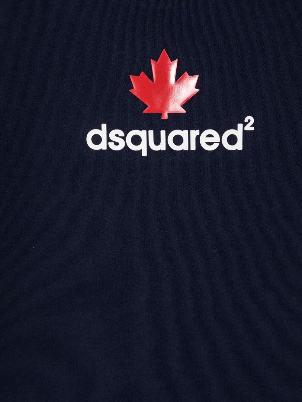 фото Dsquared2 kids футболка с логотипом maple leaf