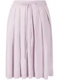 SJYP pleated wool-blend skirt - Purple