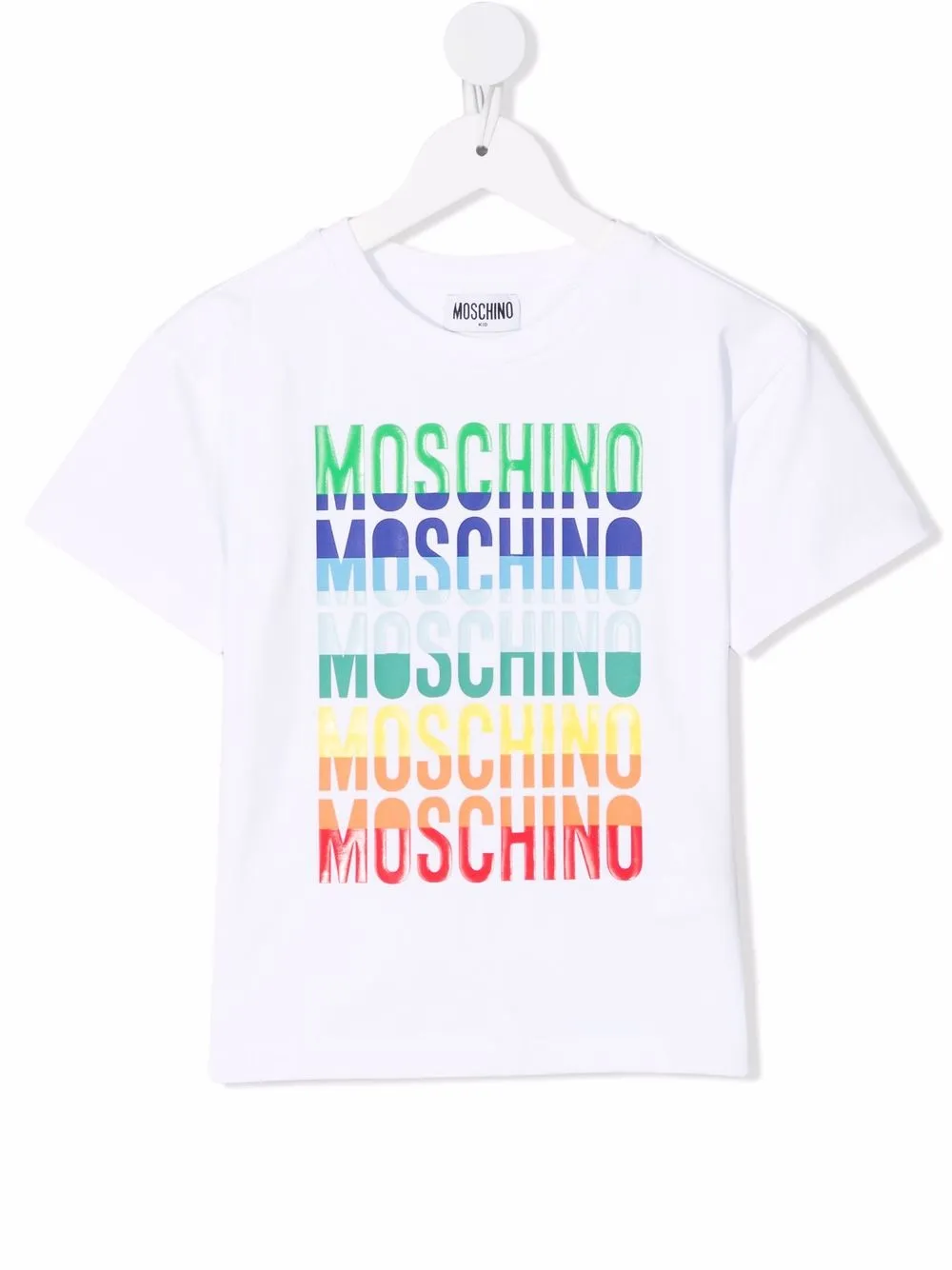 

Moschino Kids logo-print short-sleeved T-shirt - White