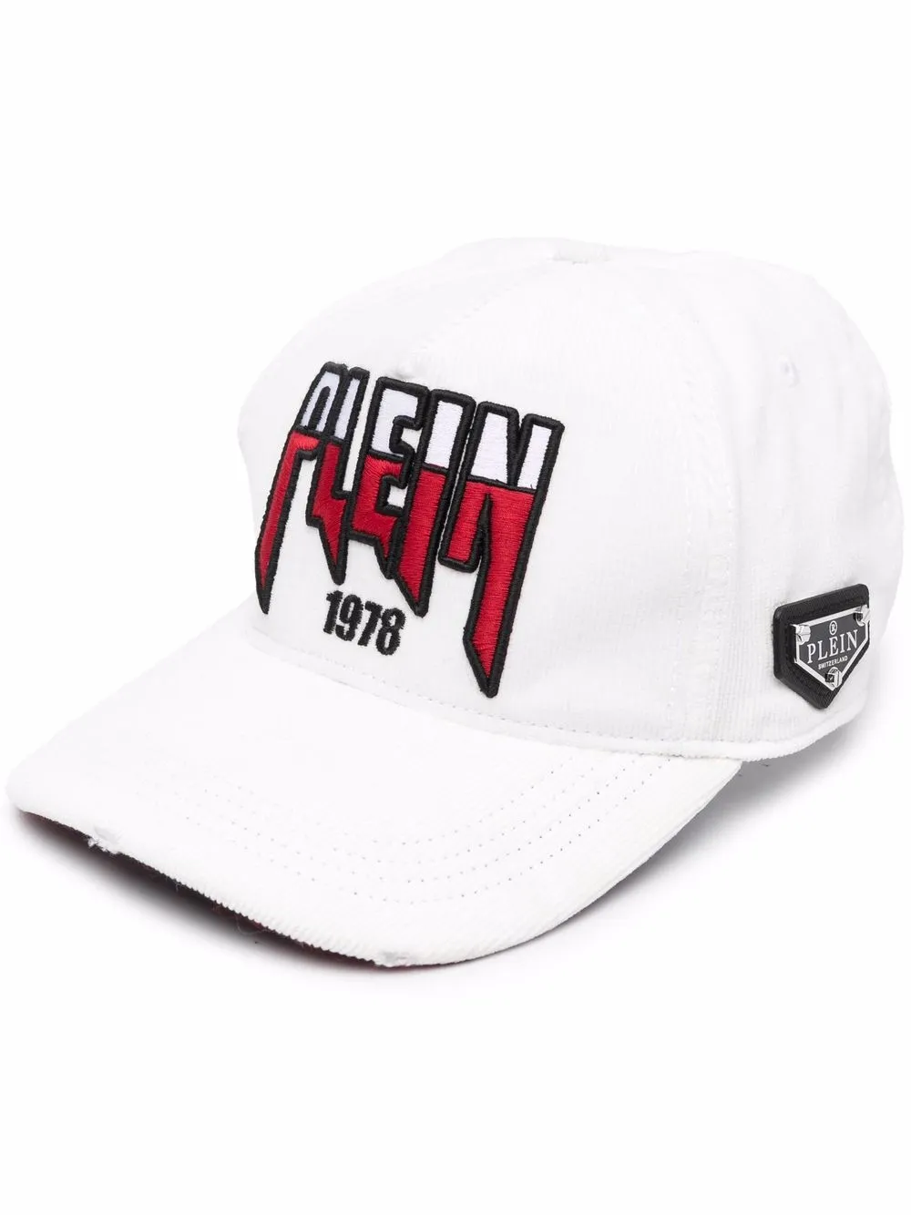 

Philipp Plein Corduroy logo-embroidered Baseball Cap - White