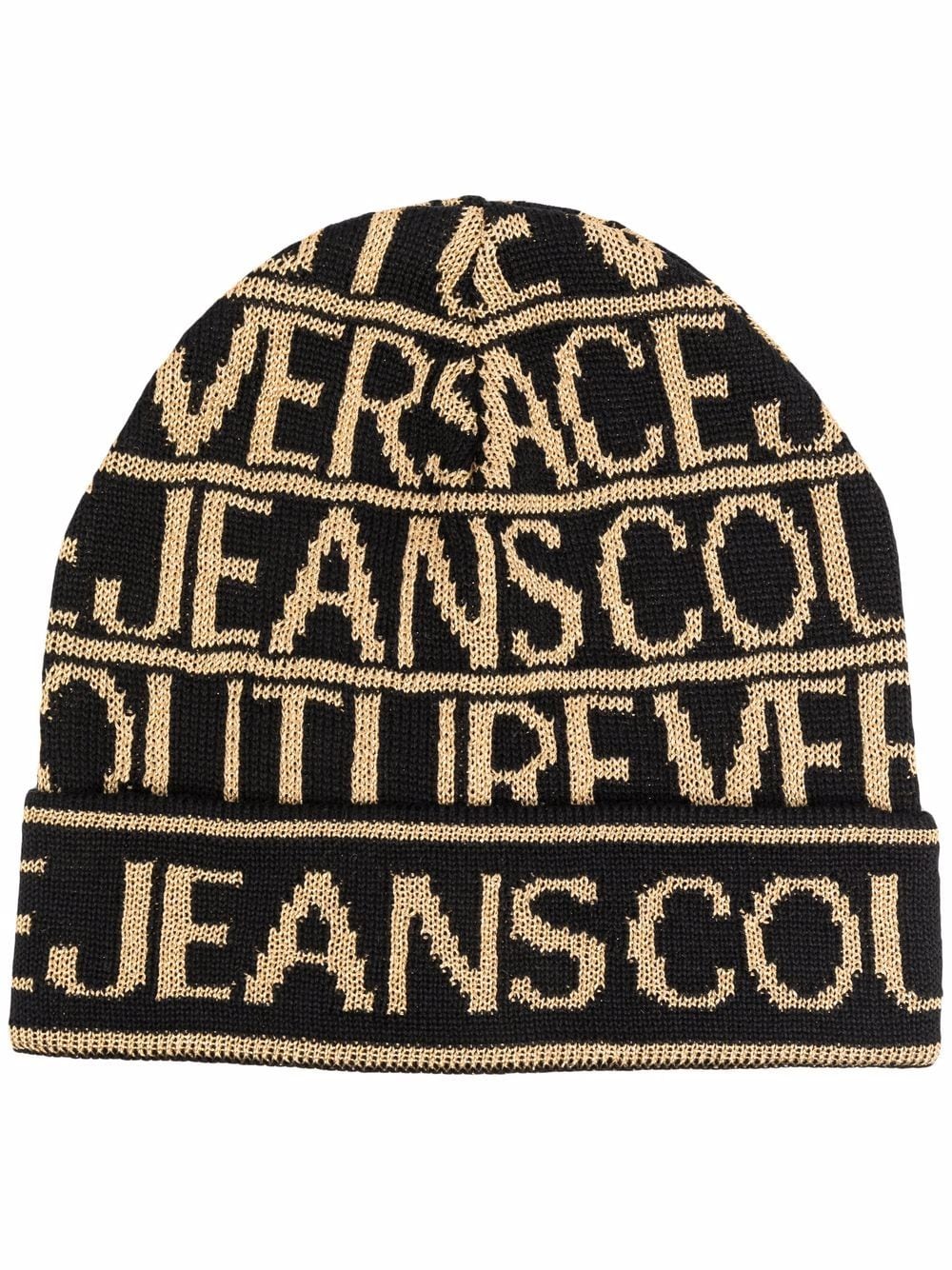 Versace Jeans Couture all-over Logo Knit Beanie - Farfetch