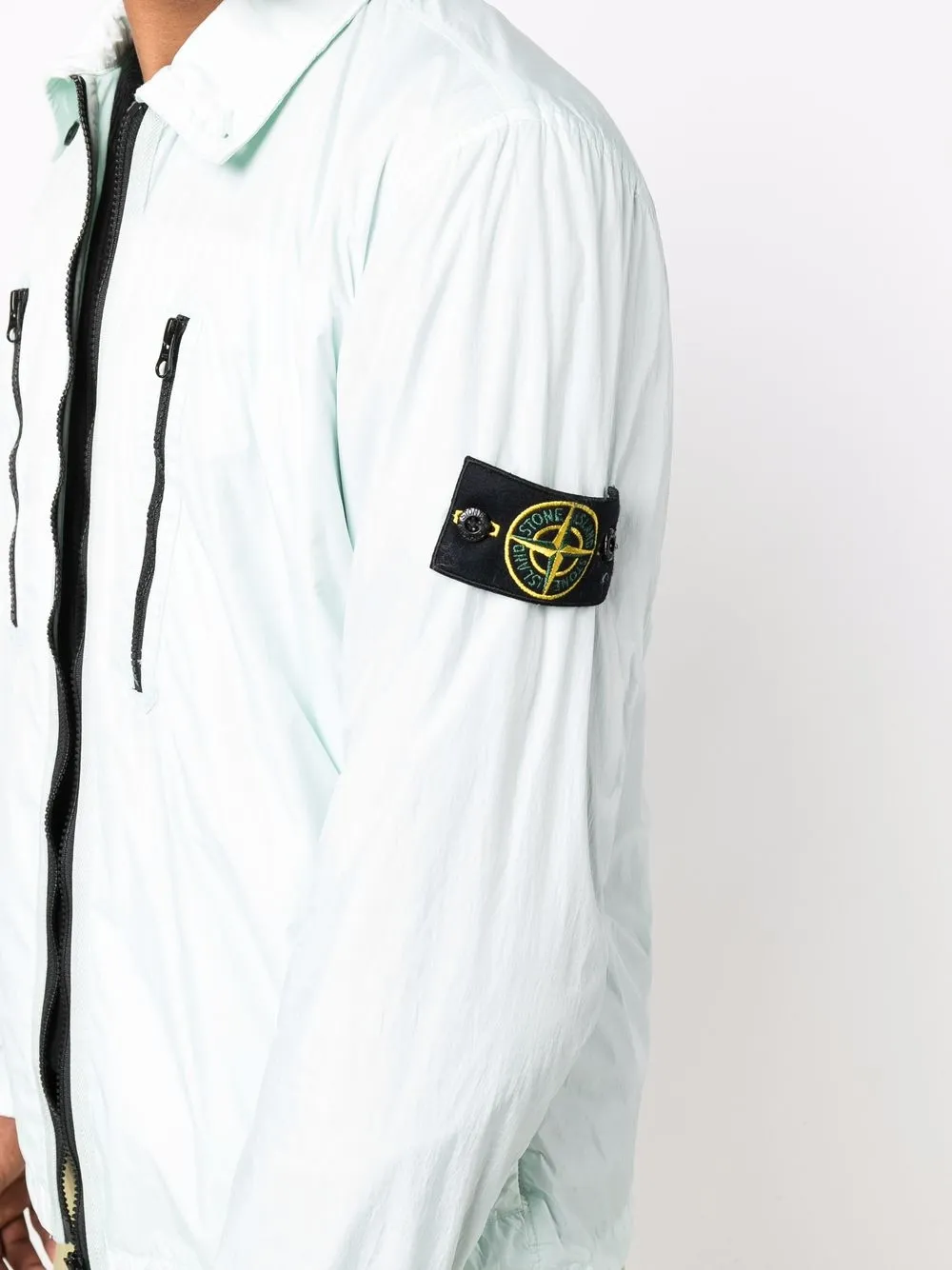 фото Stone island куртка на молнии с нашивкой-логотипом