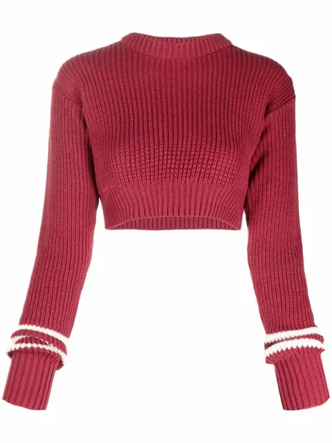 Maison Bohemique cropped logo jumper