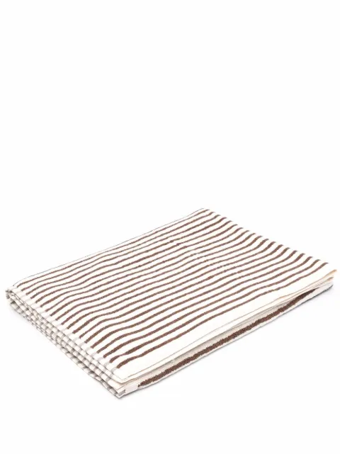 TEKLA striped organic cotton towel