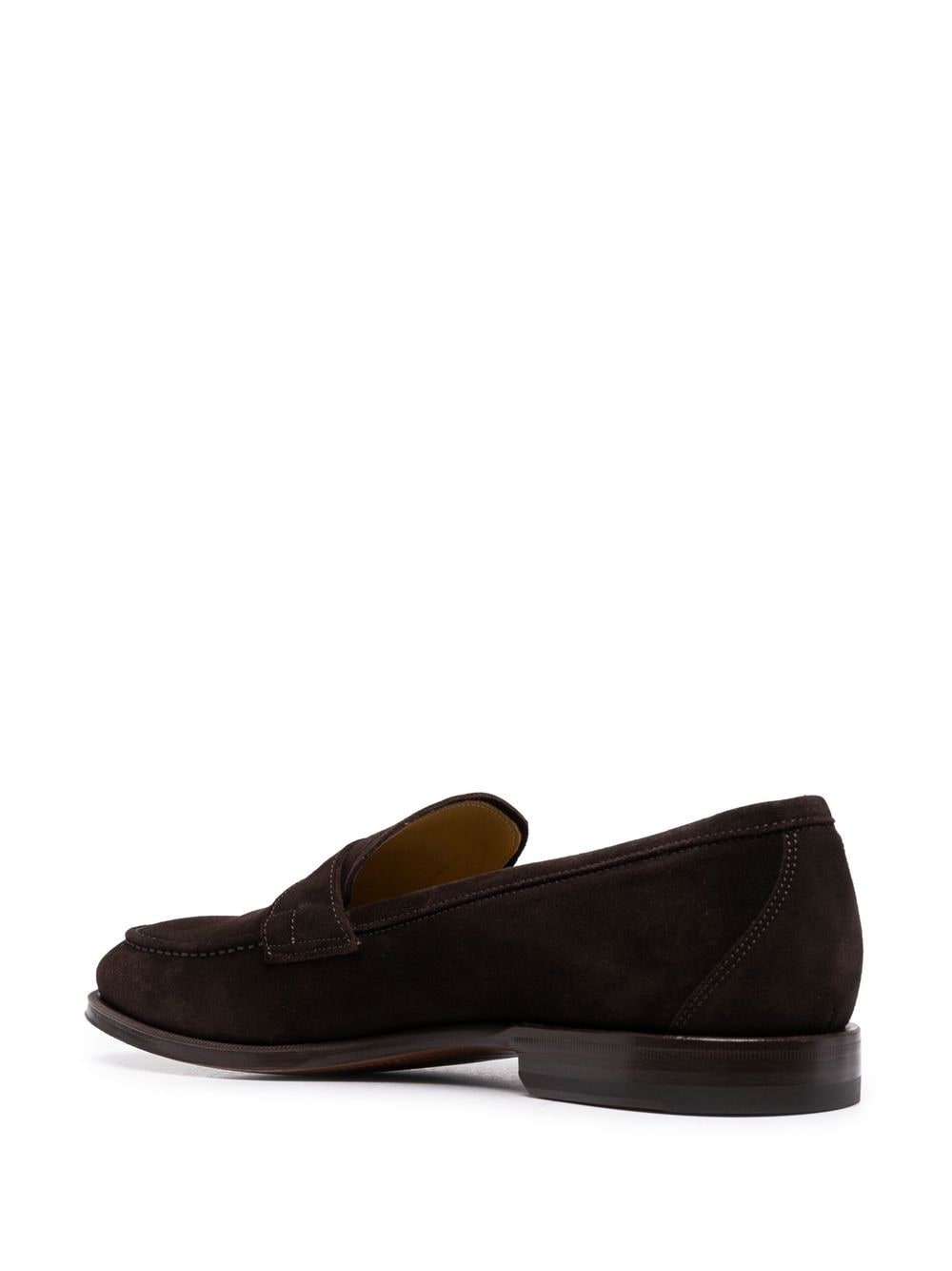 Shop Scarosso Stefano Suede Loafers In Brown