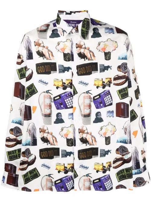 Chemise Illusion à imprimé intégral - Études Studio - Modalova